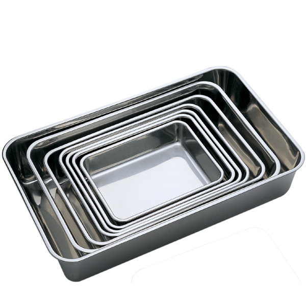 Day-type thickened stainless steel deep basin rectangular deep-trust disc fast food deep square disc material disc towel basin hopper