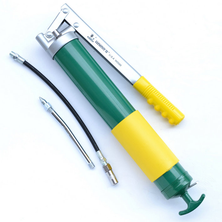 Wynn's WillLEGACY industrial-grade upscale yellow oil gun 600CC manual high-pressure cattle oil gun W0586