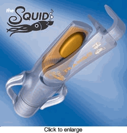 trango squid quick to hang the rope-taking device