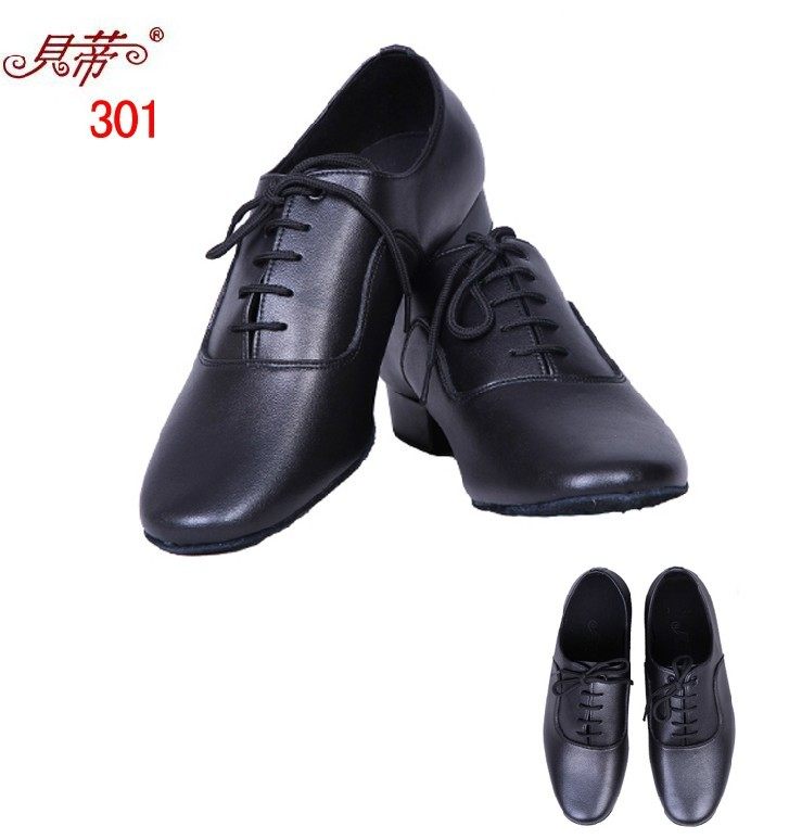 Betty Men's Modern Dance Shoes 301 National Standard Dance Shoes Soft Sole Square Dance National Standard Dance Shoes Ballroom Dance Shoes Pure Leather