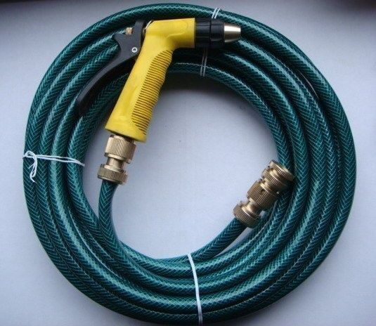 Car Wash Tool Watering Tool Set-Aluminum Nozzle Water Gun Copper Connector 20m Environmentally Friendly Water Pipe Set