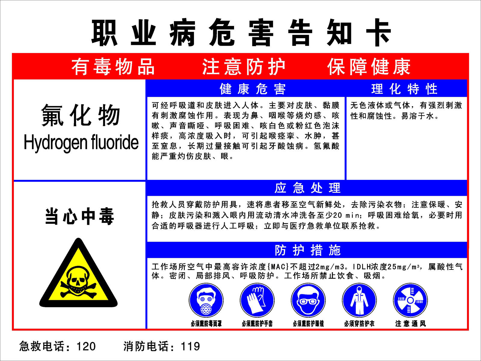 海报印制351职业病展板素材81职业病危害告知卡 2cdr