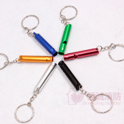 Fire-fighting whistle, aluminum alloy whistle, outdoor fire escape and survival whistle, high-frequency double-tube whistle, free shipping