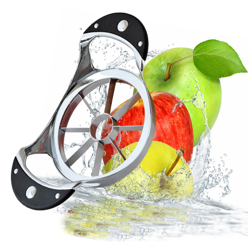  Cut Apple Slice Splitter to nuclear device Stainless Steel Cut Fruit God's Big Apple separator