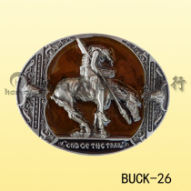 BUCK-26 loneliness IndiaAnbar button denim button Amusement Park Horse With a special sale