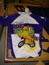 Original single BIG POOL short sleeve sportswear short sleeve casual running suit riding uniform little monster cartoon pattern