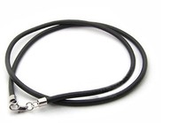 925 tête de carte argent tête 18 pouces 2 0mm corde en cuir noir