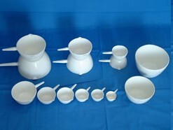 Laboratory Ceramic Beaker Set, High Temperature Resistant White Experimental Equipment Laboratory Ceramic Beaker Set, High Temperature Resistant White Experimental Equipment