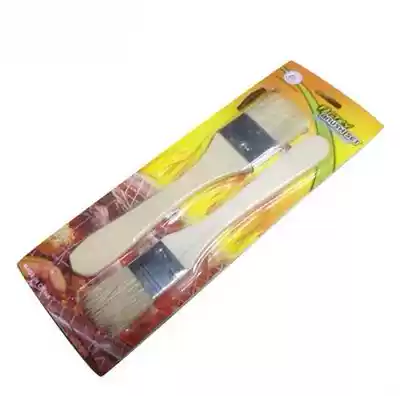 Jerrard barbecue brush high temperature resistant pig hair brush pair