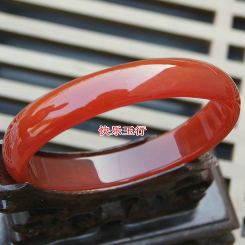 Natural Guanao elliptical bracelet China red - agau bracelet has special diameter bracelet