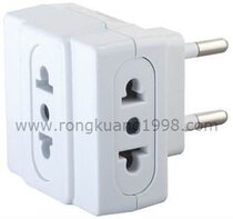 RK 51-1 Europe plug Italy socket South America Middle East conversion plug one to three sockets