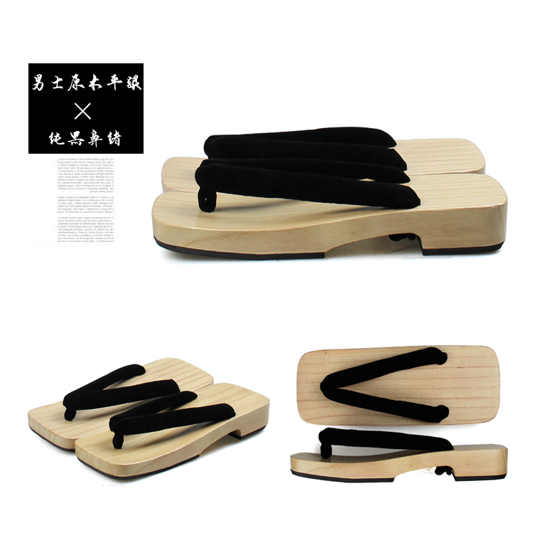 Free Shipping Nationwide Men's White Wood Clogs Original Wood Flip-Flops Unisex Slippers Cos Summer