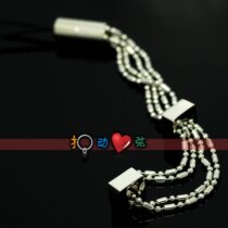 Metal Hollowed-out Diamonds Cell Phone Chain Creative Gift 647 Activity Tetris for Girls (Lettering)