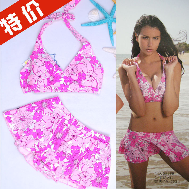 Counter Jingel two-piece skirt bikini bikini swimsuit sexy wild hot spring 2899