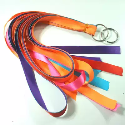 New product recommended Hualing 3 m long five-color ribbon diabolo gorgeous colorful folk sports Bell ribbon optional