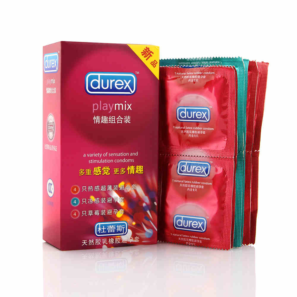 Durex杜蕾斯避孕套情趣组合套装12只 超薄润滑安全套成人计生用品