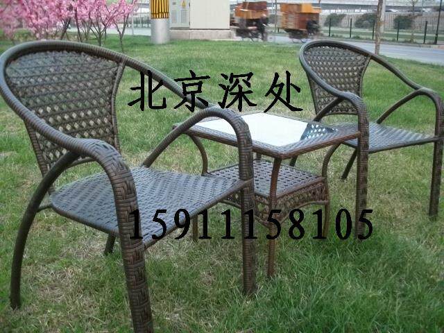Book a three - piece Fujian chair Outdoor courtyard table and chair combined desk and chair office chair