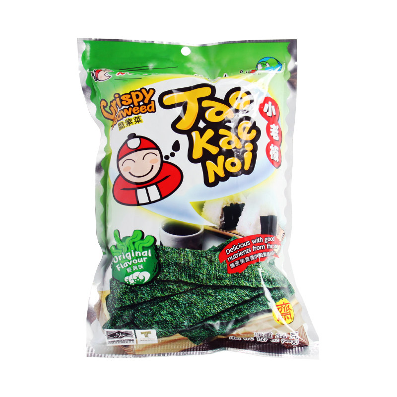 【天猫超市】 泰国进口海苔 小老板脆紫菜（经典味）36g/包