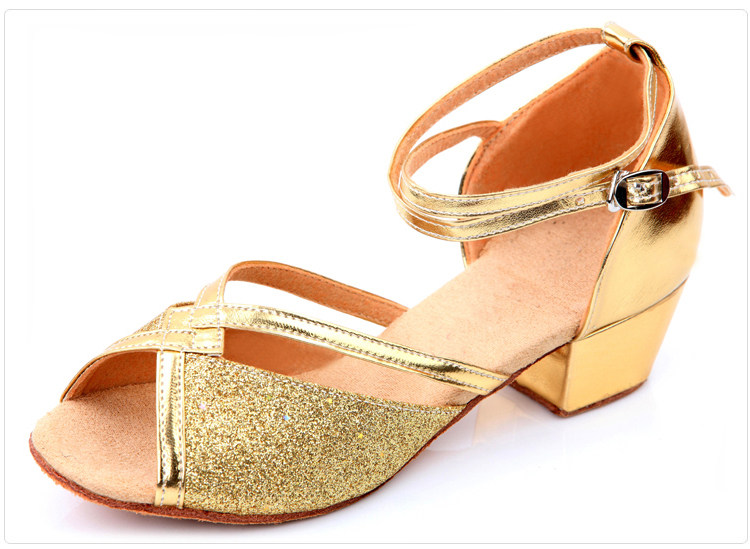 Girls Latin dance shoes Girls children dance shoes Toddler girls dance shoes Low heel social dance shoes Square dance spring and summer