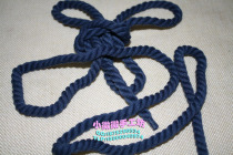 8mm blue cotton rope polyester cotton rope bag with rope clothing drawstring strapping rope 1 yuan meter