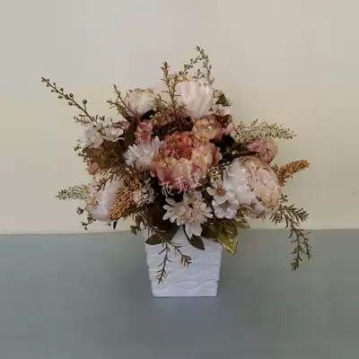 European-style Korean French flower arrangement set makeup table font circle a few flower arrangement window sill special dry flower arrangement set