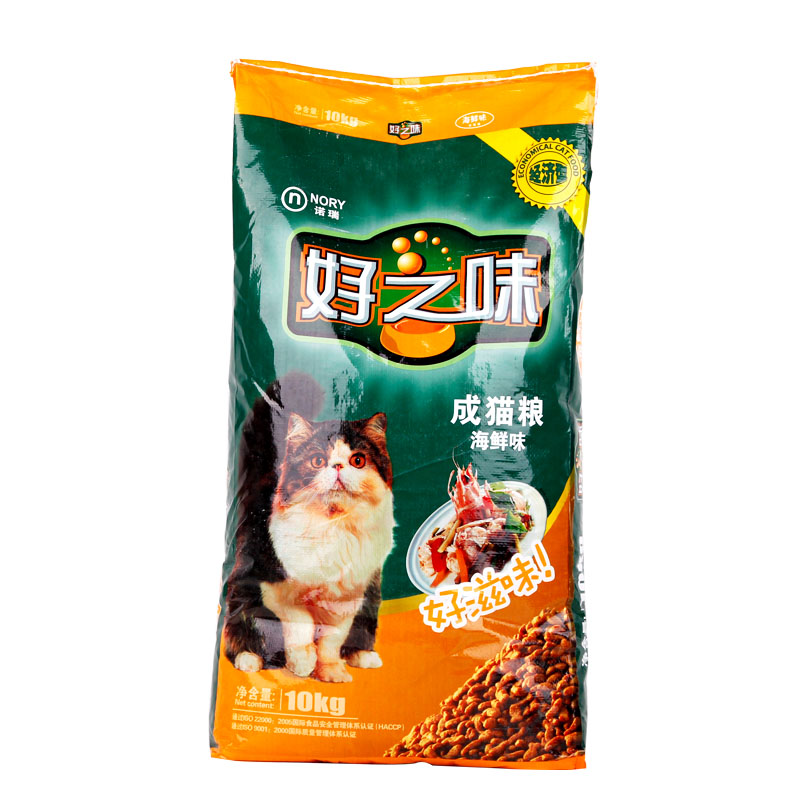 诺瑞 好之味海鲜味猫粮成猫粮海洋鱼味 猫主粮10kg 江浙沪包邮