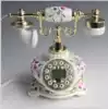 European pastoral antique painted craft telephone Home caller ID display creative retro home phone landline