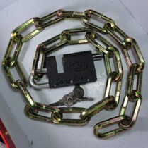 Chain lock-iron chain lock (about 7 5mm in diameter and about 108cm in length)