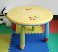 Bàn ghế trẻ em, bàn ghế học tập cho trẻ em, bàn ghế mẫu giáo, bàn trẻ em, bàn tròn dày hai lớp (bàn đơn) - Phòng trẻ em / Bàn ghế ghế nhún cho bé