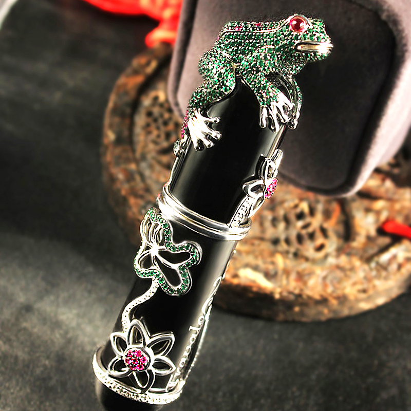 Travalo 微镶锆石镀铂金奢华定制贵族款便携香水瓶 5ml 10色瓶