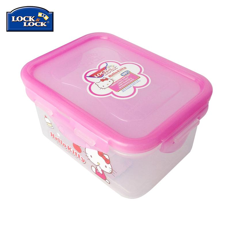 乐扣乐扣Hello Kitty密封塑料保鲜盒470ml PP材质 HPL807-KT