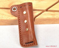 Pure handmade headliner Bull Leather Lighter Leather Cover Genuine Leather leather sheath
