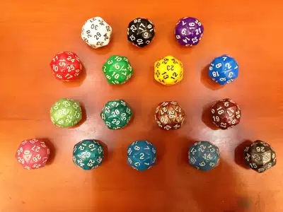 30-sided dice, multi-sided 30-sided dice, running group table game, children's teaching Pearl Heart 9 9 yuan