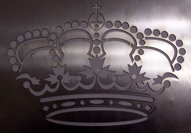 Laser cut stainless steel