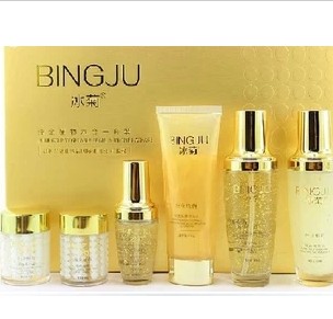 正品冰菊天然金植物六合一6件套装六件套保湿补水修护防护亮肤