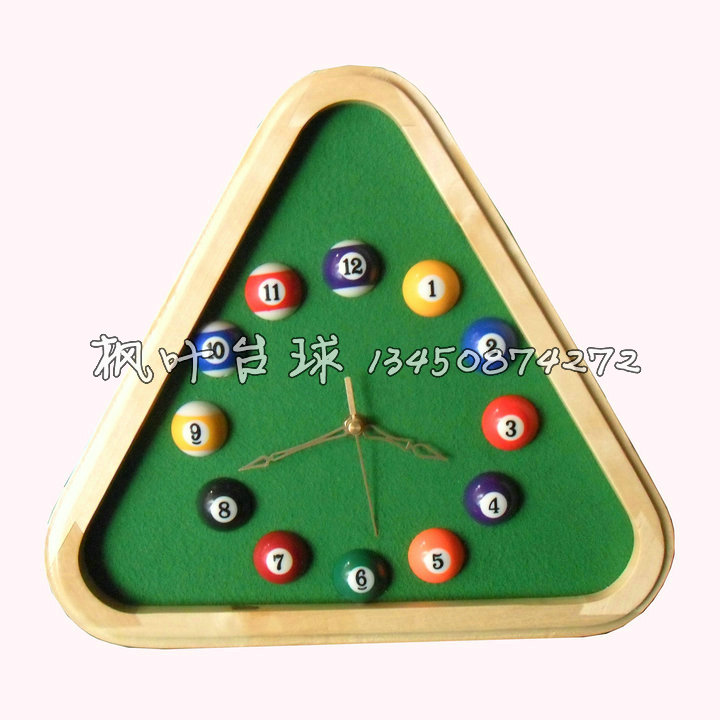 Maple Leaf table ball accessories Balls Accessories Wooden Triangles Ball and watches Watch Ball hanging clock Ball Ornaments