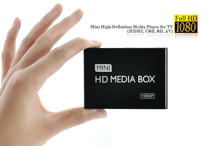 HDMI đa phương tiện âm thanh đa phương tiện và video U đĩa cứng di động Trình phát video HD 1080P Trình phát USB - Trình phát TV thông minh