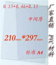 Standard A4 export high quality white card PVC material PVC free lamination material PVC card 0 15x0 46