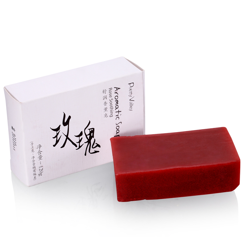 汇美舍精油皂玫瑰舒润香薰皂120g手工皂补水保湿滋润泡沫丰富