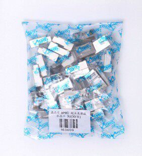 Sanbao (SANBAO) super five network shielding crystal head (30 bags) gold-plated spring sheet high-quality shielding