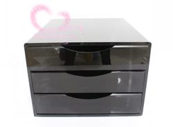 Large acrylic transparent crystal three -layer drawer cabinet file cabinet cabinet jewelry box storage box