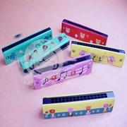 Nhạc cụ Orff Màu gỗ Harmonica Trẻ em Đồ chơi giáo dục Đồ chơi âm nhạc Bé Harmonica Học sớm