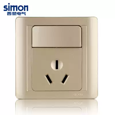 Simon Switch Socket 55 Series Champagne Gold 16A Air Conditioning Socket With Switch N51682B-56