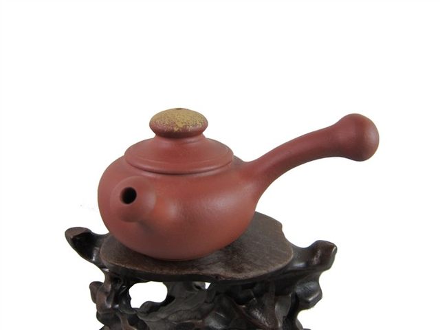 Yixing purple sand teapot long handle purple sand teapot 120CC Xishi purple sand kills the imperial concubine instantly