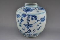 Ming Jiajing Blue and White Pine Bamboo Plum