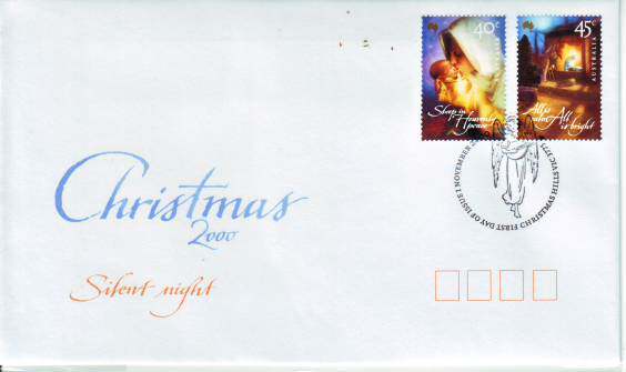 Australian stamps First Day of the Year 2000 Christmas Eve 1 Officer White