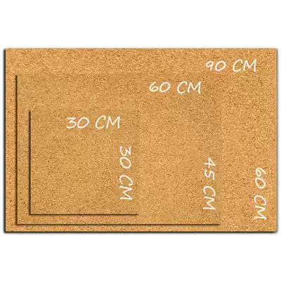 8MM high quality cork photo wall cork board message board Cork message board water release board 45*60