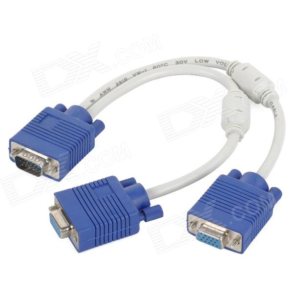 vga dispenser 10% 2 computers 10% 2 switching lines vga splitter TV computer 1 drag 2 1 in 2 out