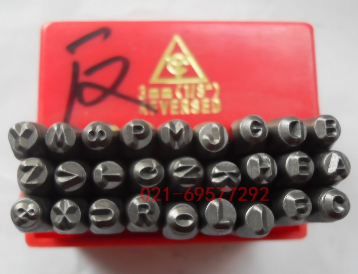 Imported steel Anti-body steel print Anti-body steel word code Anti-body English word code 6 8 10mm