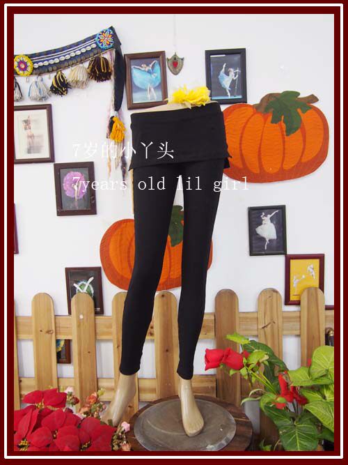 Dance new other clothes belly leather dance elastic cotton side slit waist skirt 10 pants 7 year old baby girl H710-Taobao